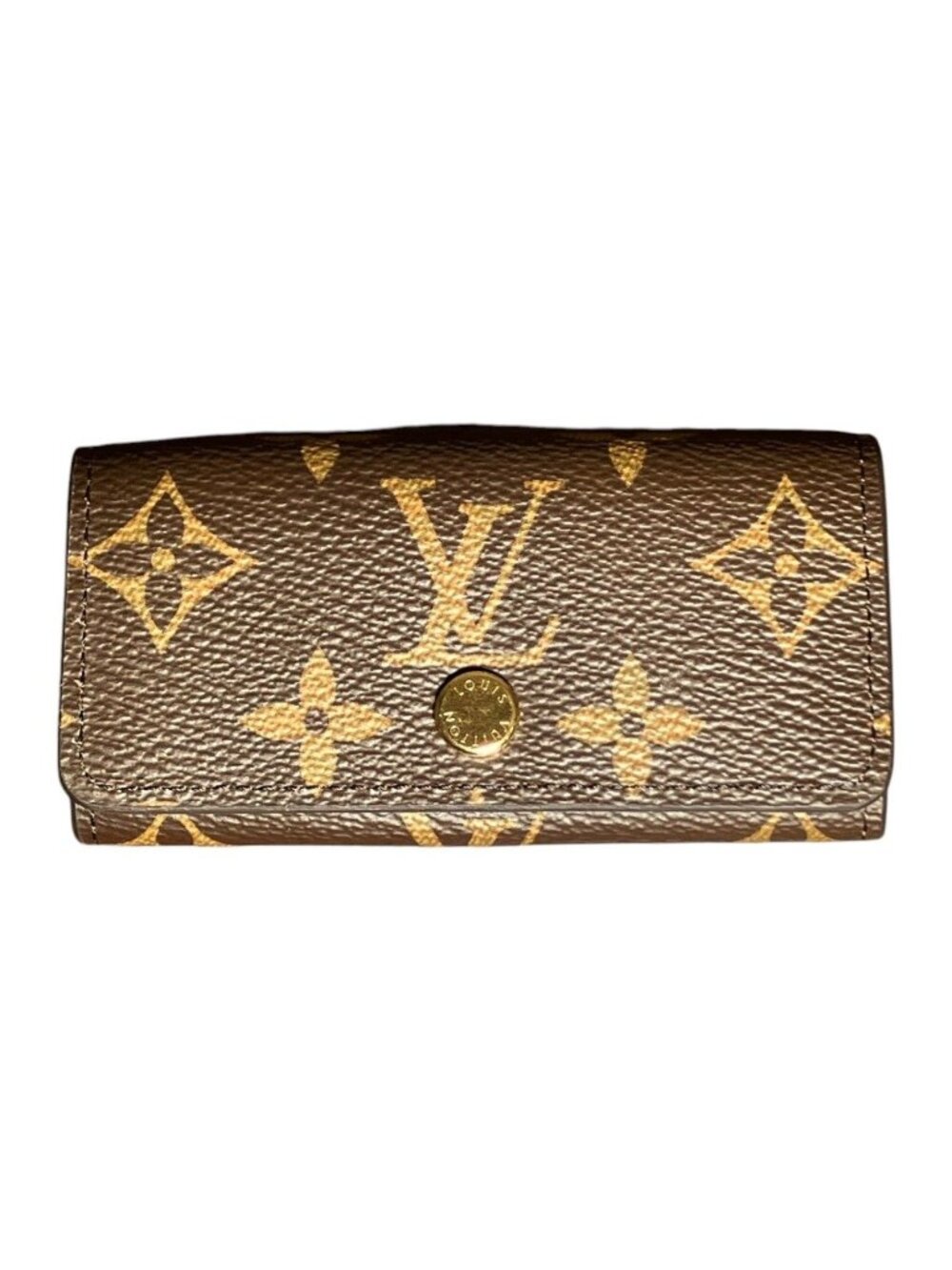 Louis Vuitton Multicles 4 Monogram Key Case Canvas Key Holder